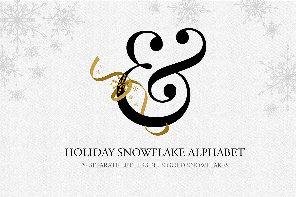 Holiday Snowflake Alphabet, an Illustration by Maggie Stilwell Design (Photo 1 of 6)