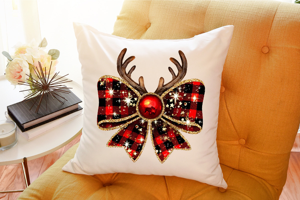 Christmas Coquette Bow Png, an Illustration by Sublimation Artist (Photo 9 of 9)