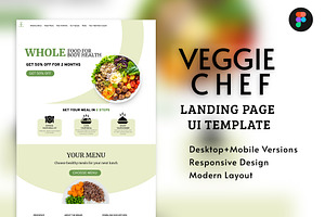 Chef UI Landing Page, a Landing Page Template by Design Unique