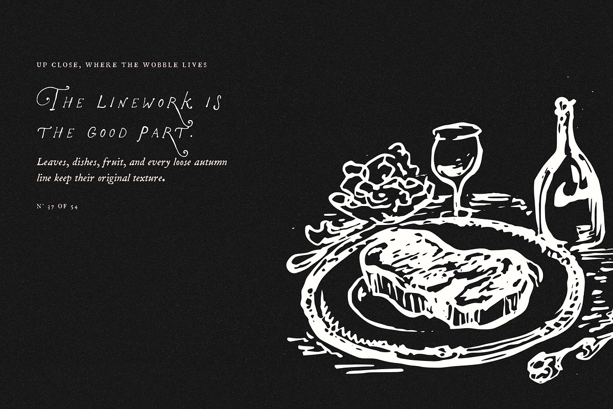 Thanksgiving Dinner Vector Clipart, a Seasonal Illustration by The October Creative (Photo 9 of 13)
