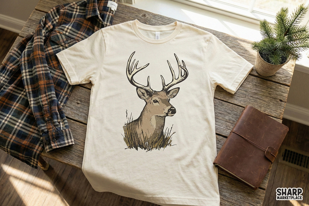 Deer PNG, Majestic Buck Clipart for, an Illustration by SharpMarketplace (Photo 2 of 4)