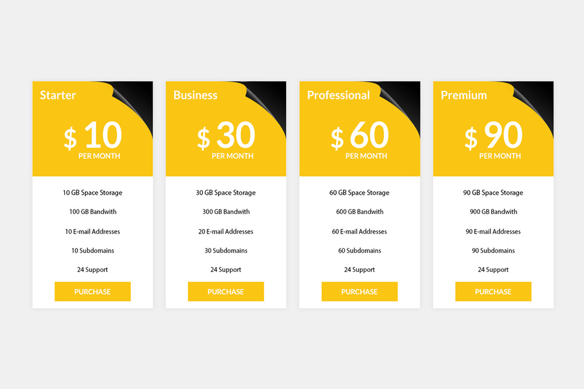 Pricing Table, a Templates & Theme by Youme Techworld (Photo 2 of 8)
