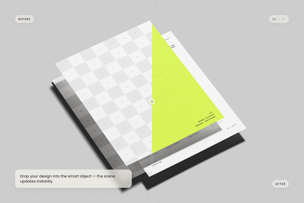 US Letter Flyer Mockup, an Advertising Mockup by Toasin Studio (Photo 2 of 7)