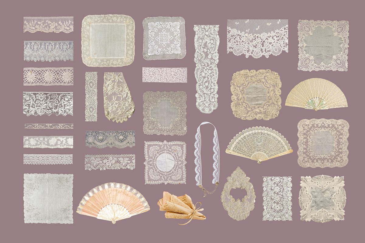 Pearl & Lace: Romantic Collage Kit, an Object Graphic by Anzhelika (Photo 5 of 10)