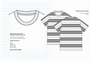 Regular-fit T-shirt Flat Sketch, a Shirt Mockup by moreeestudio (Thumbnail 2 of 3)