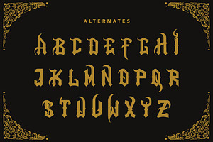 Fire Wisdom - Blackletter Font