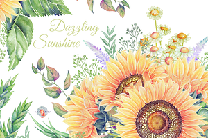 Dazzling Sunshine Watercolor