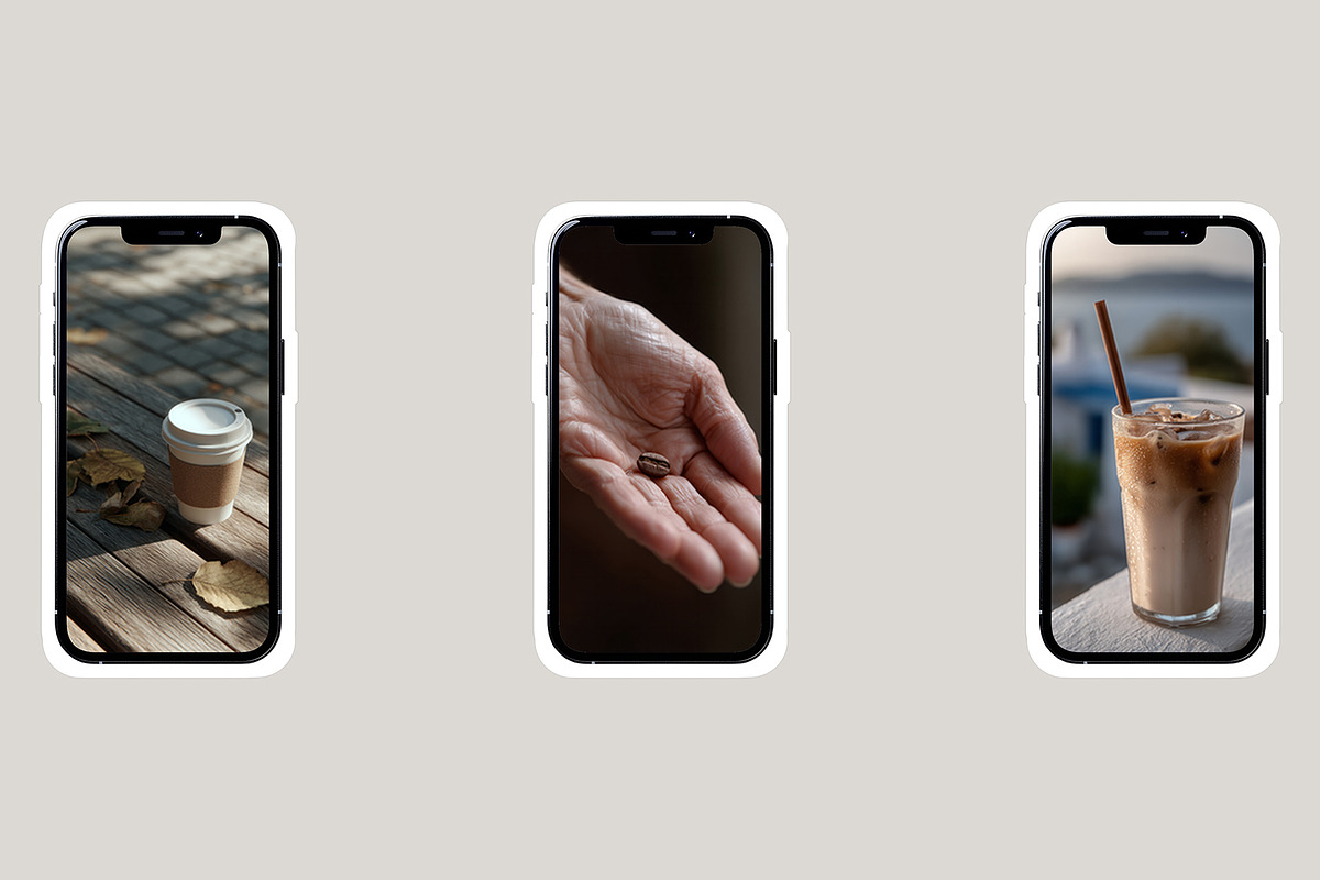 Coffee Aesthetic Background Set, a Food & Drink Photo by AI Petr Creative Agency (Photo 6 of 7)