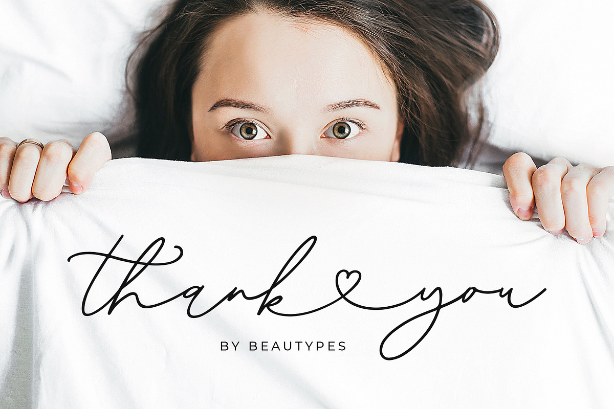Rosliya Queen - Signature Heart Font, a Script Font by Beautypes (Photo 8 of 8)