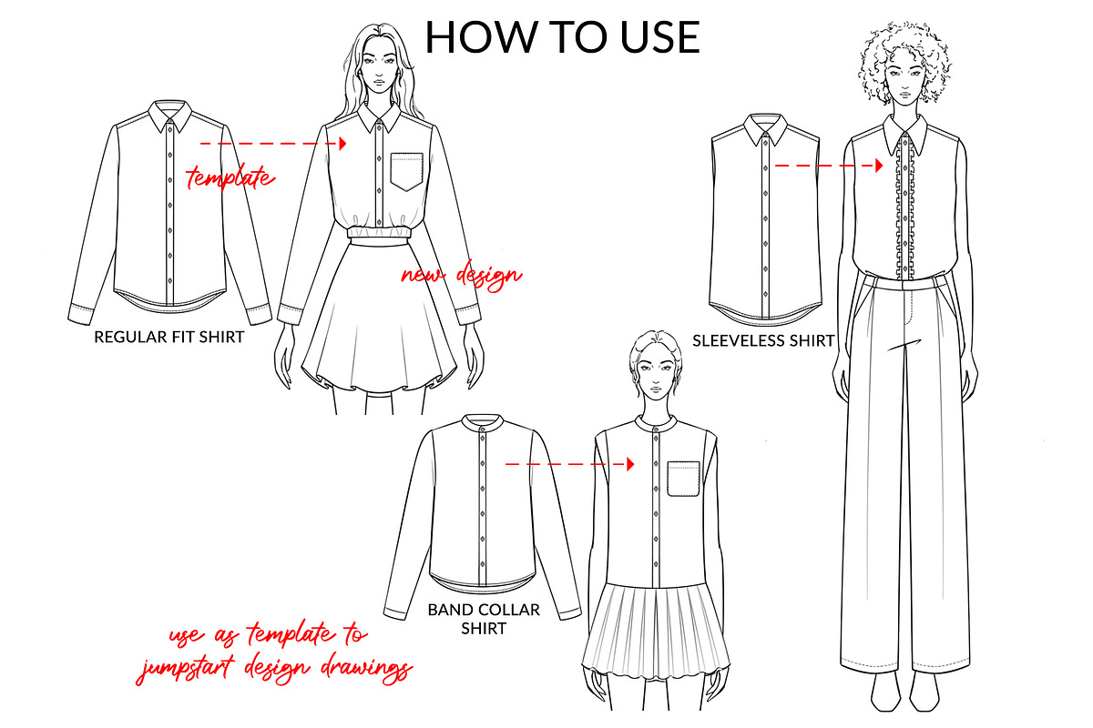 Women's Shirts, an Illustration by Art by Lin (Photo 7 of 8)