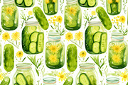 Pickles pattern, a Pattern Graphic by AlexandraTret (Thumbnail 1 of 3)