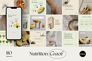 Nutrition Coach Instagram Templates, a Social Media Template by Chewie Co (Thumbnail 1 of 10)