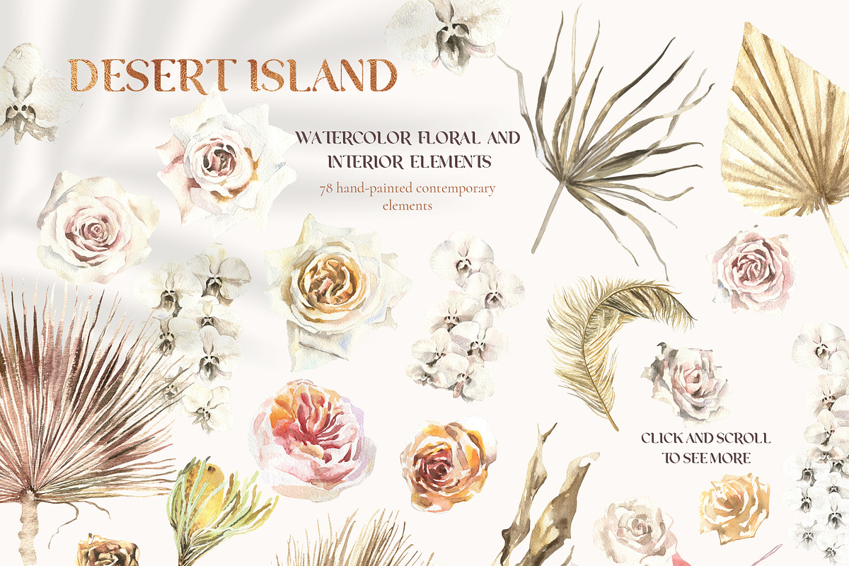 Desert Island Watercolor Boho, an Illustration by Catherine Wheel (Photo 18 of 18)