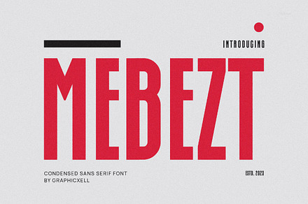 Mebezt Modern Futuristic Sans Serif, a Sans Serif Font by Perfectype