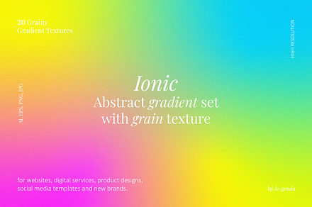 20 Ionic Gradients Set. Vol 4