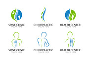 Chiropractic Spine Care Logo Set, a Branding & Logo Template by Signatoro (Thumbnail 1 of 4)