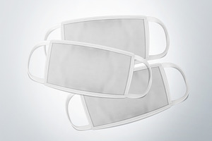 FABRIC FACE MASK MOCKUP SET