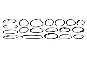 Handdrawn doodle circle highlights, an Object Illustration by Simple Patterns