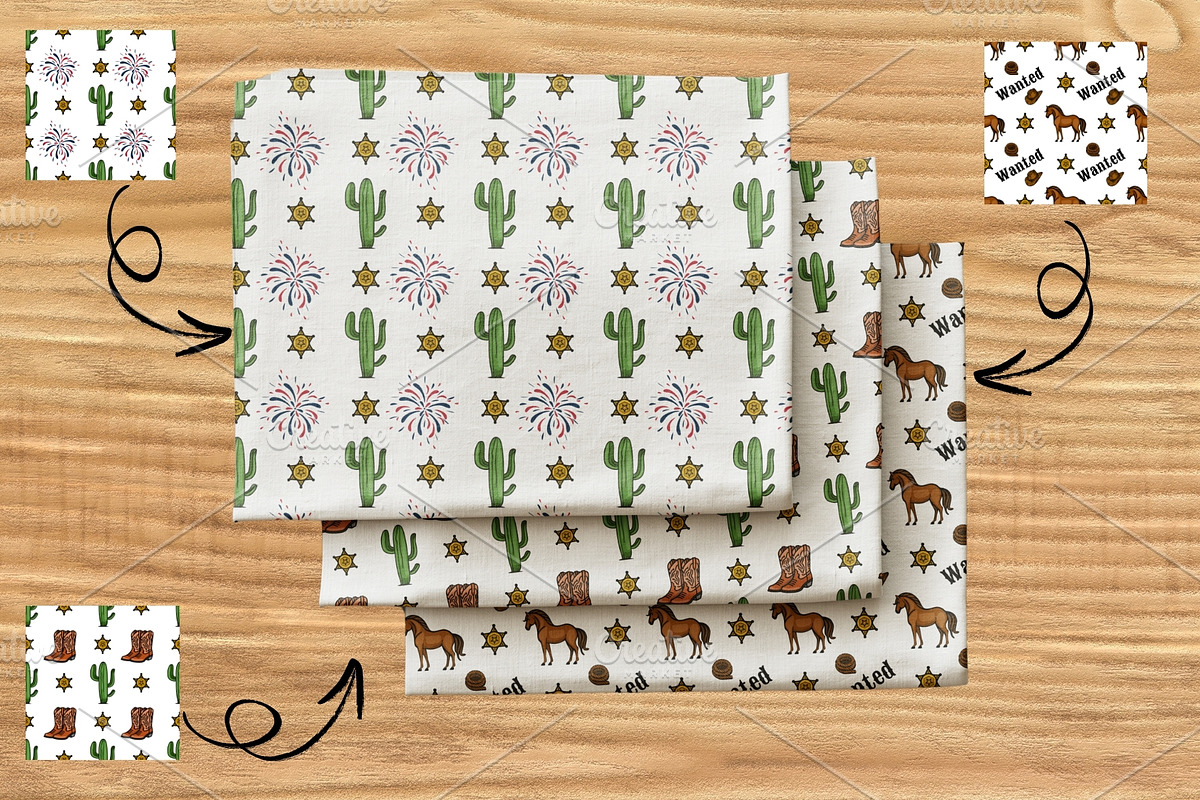 Wild West Adventure, a Pattern Graphic by Elatedowl (Photo 9 of 13)