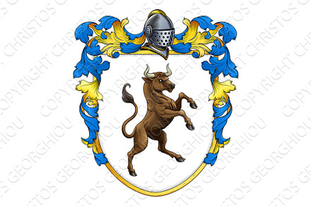 Bull Heraldry Coat of Arms Heraldic