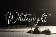 Whitesnight, a Script Font by Goresan Studio (Thumbnail 1 of 15)