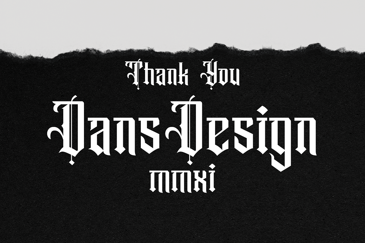 Cromartyc modern blackletter, a Blackletter Font by dansdesign (Photo 9 of 9)