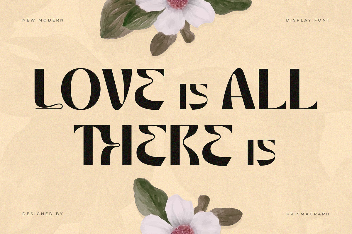 Mondy – Modern Display Typeface, a Sans Serif Font by Krismagraph (Photo 4 of 10)