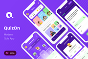 Modern Quiz App UI | Quizon, an UI Kit Template by Opus LabWorks (Thumbnail 1 of 7)