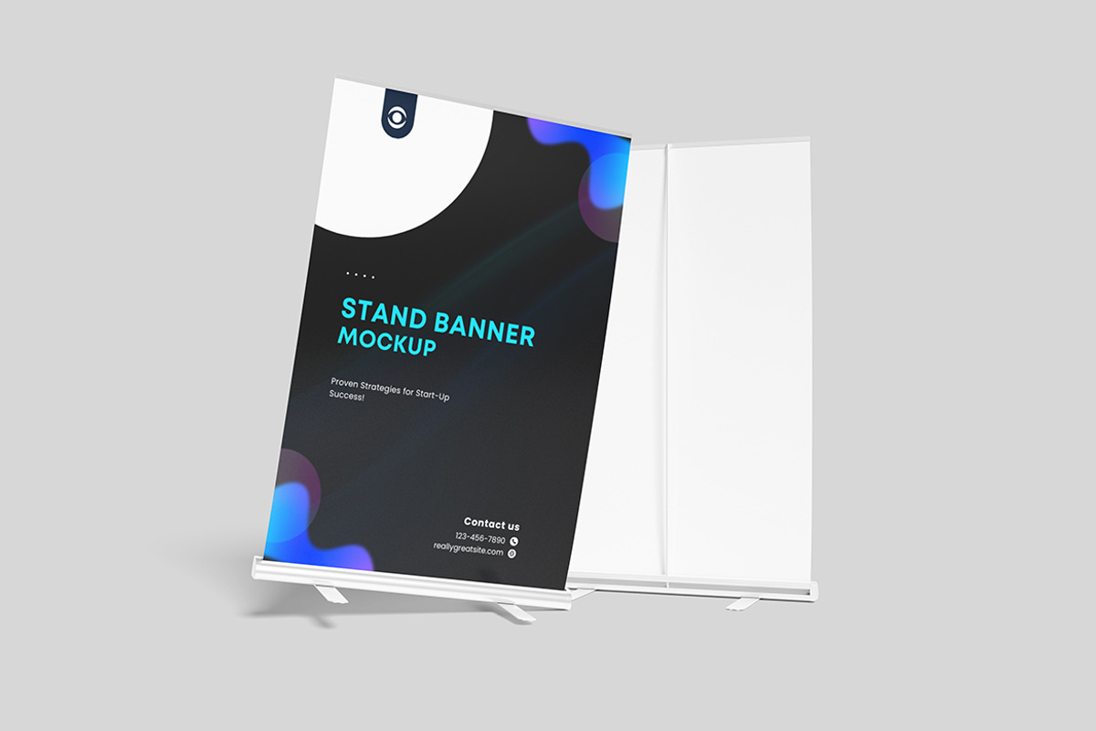 Stand Banner Mockup, an Advertising Mockup by swsi-studio (Photo 4 of 5)