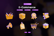E-Commerce 3D Icon, an Object Graphic by Artnivora.Std (Thumbnail 1 of 4)