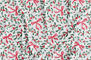 Christmas Mistletoe Seamless Pattern, a Pattern Graphic by SirenaArt (Thumbnail 4 of 16)