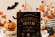 Gothic Halloween Costume Invite, an Invitation Template by Arslan (Thumbnail 4 of 5)