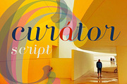 Curator script, a Script Font by Etewut (Thumbnail 2 of 3)