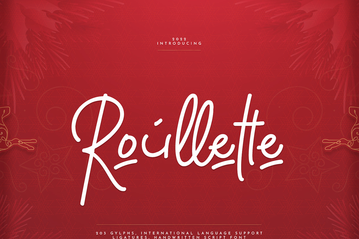 Roullette Handwritten Script Font, a Script Font by infernostudio3 (Photo 1 of 11)