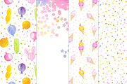 Summer Sweet Digital Papers, a Pattern Graphic by Studio Kitsch (Thumbnail 3 of 5)