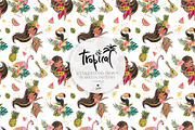 Hawaii Tropical Seamless Patterns, a Pattern Graphic by KaramfilaS (Thumbnail 9 of 17)