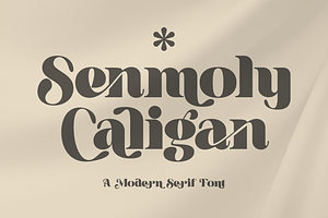 Senmoly Caligan A Modern Serif Font