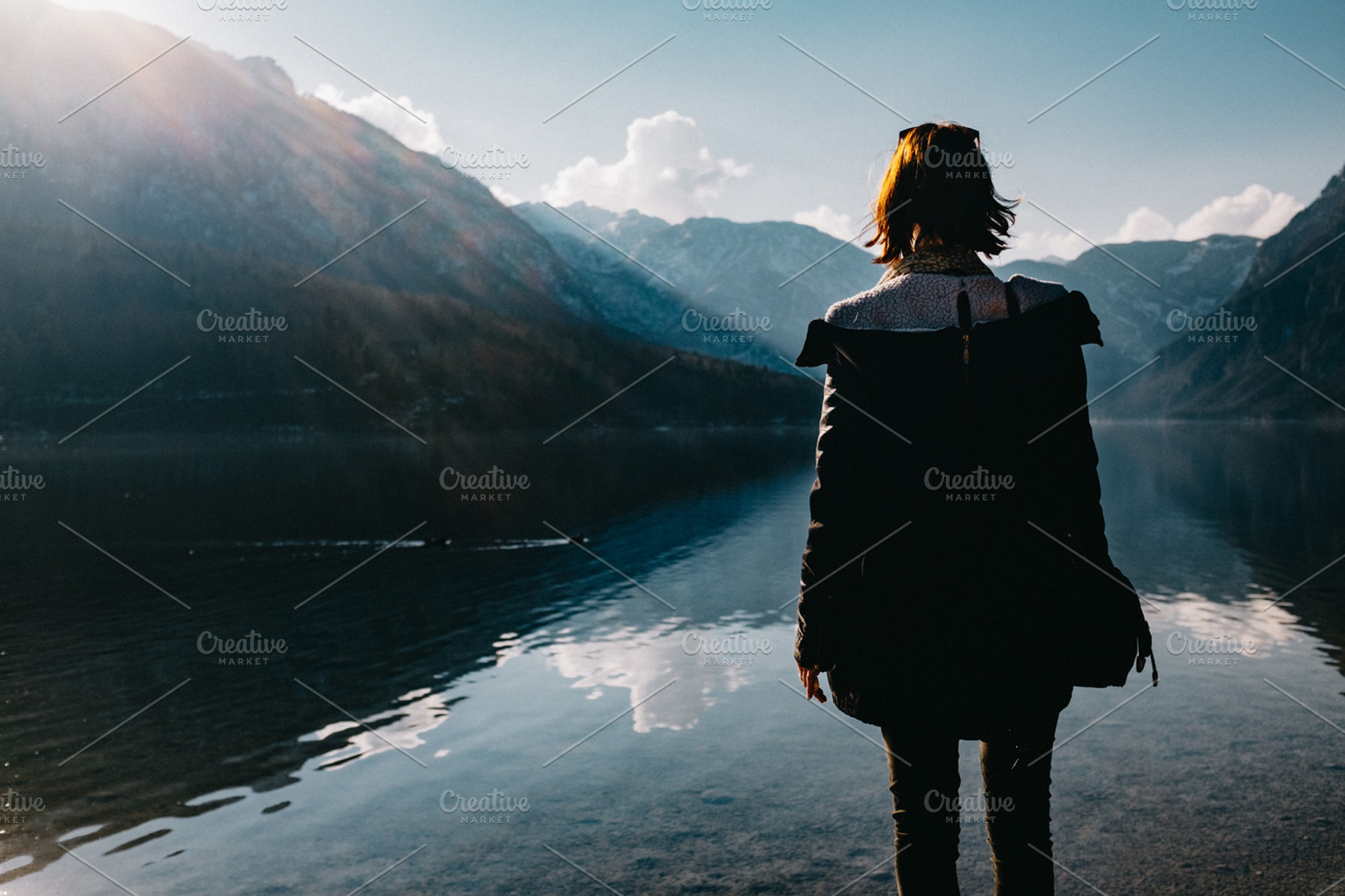 woman seeking adventure in mountain, a Person Photo by D&N imagery
