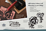 Floral Flourish Linocuts, an Illustration by WhiteRiverStudio (Thumbnail 4 of 10)