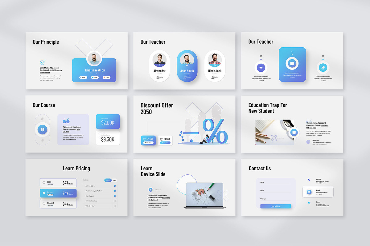Education Trap Presentation, a Presentation Template by KreateTribe (Photo 5 of 7)