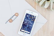 INDIGO Instagram Story Templates, a Social Media Template by Vintage To Vectors (Thumbnail 8 of 9)