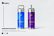Water Bottle Mockup, a Household Mockup by Xtrahive (Thumbnail 1 of 3)