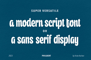 Philbert - Modern Script Font