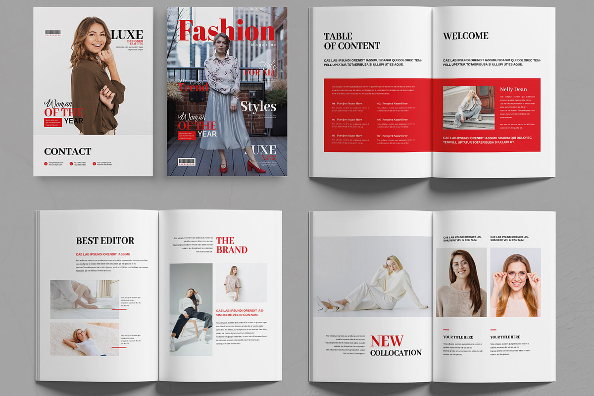 Fashion Magazine Template Design preview 2