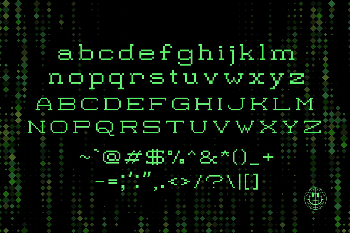 Mono Matrix - 8Bit Serif Pixel Font, a Serif Font by HipFonts (Photo 6 of 7)