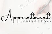 Appointment, a Handwritten Font by FreshTypeINK (Thumbnail 1 of 8)