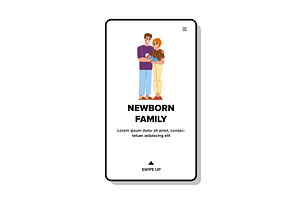 Newborn Family Vector