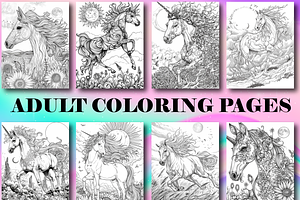 Sky Horse Coloring Pages For Adults