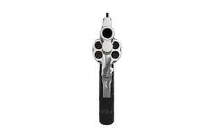 Revolver Firearm Gun Chrome Set