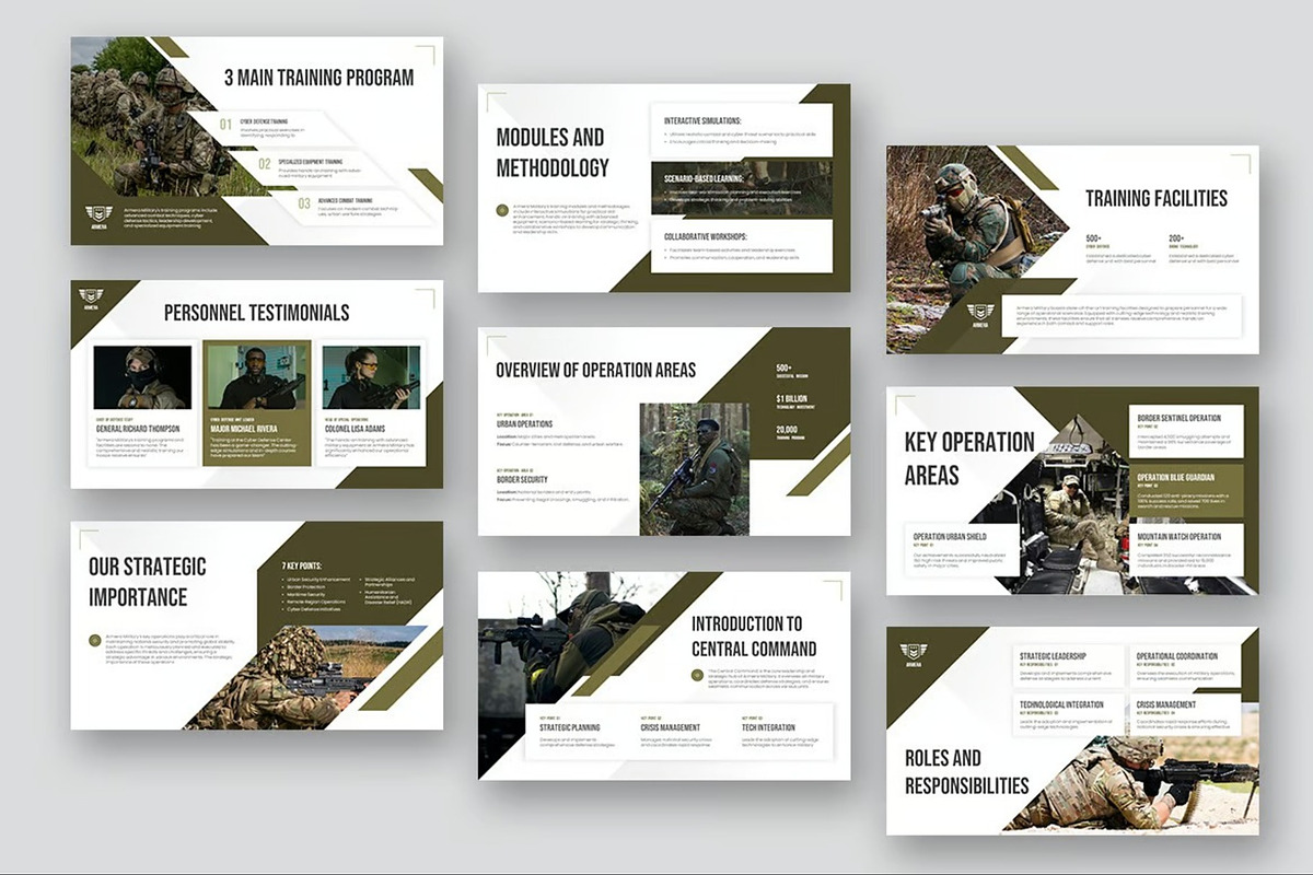 Military Google Slides Templates, a Presentation Template by Fit-tee (Photo 7 of 10)